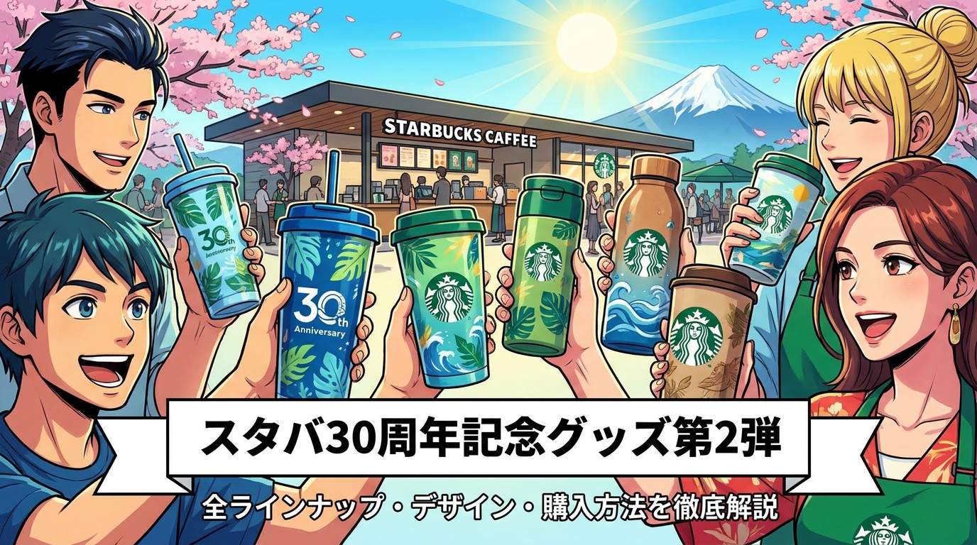 スタバ30周年記念グッズ第2弾の全ラインナップ・デザイン・購入方法を徹底解説