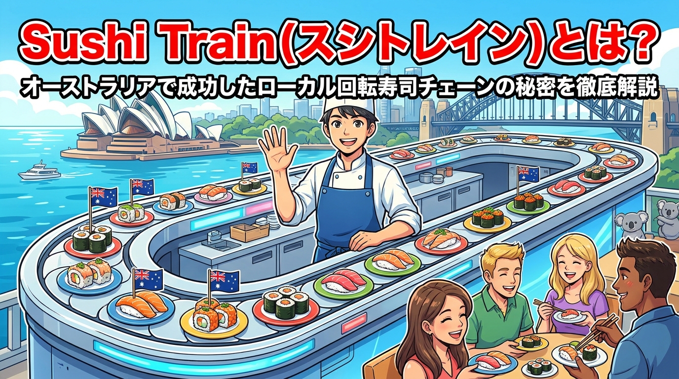 Sushi Train（スシトレイン）とは？オーストラリアで成功したローカル回転寿司チェーンの秘密を徹底解説