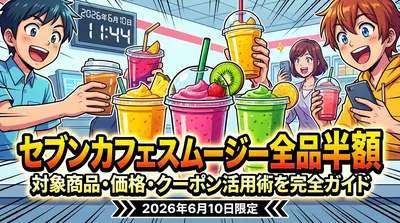 セブンカフェスムージー全品半額2026年6月10日の対象商品・価格・クーポン活用術を完全ガイド
