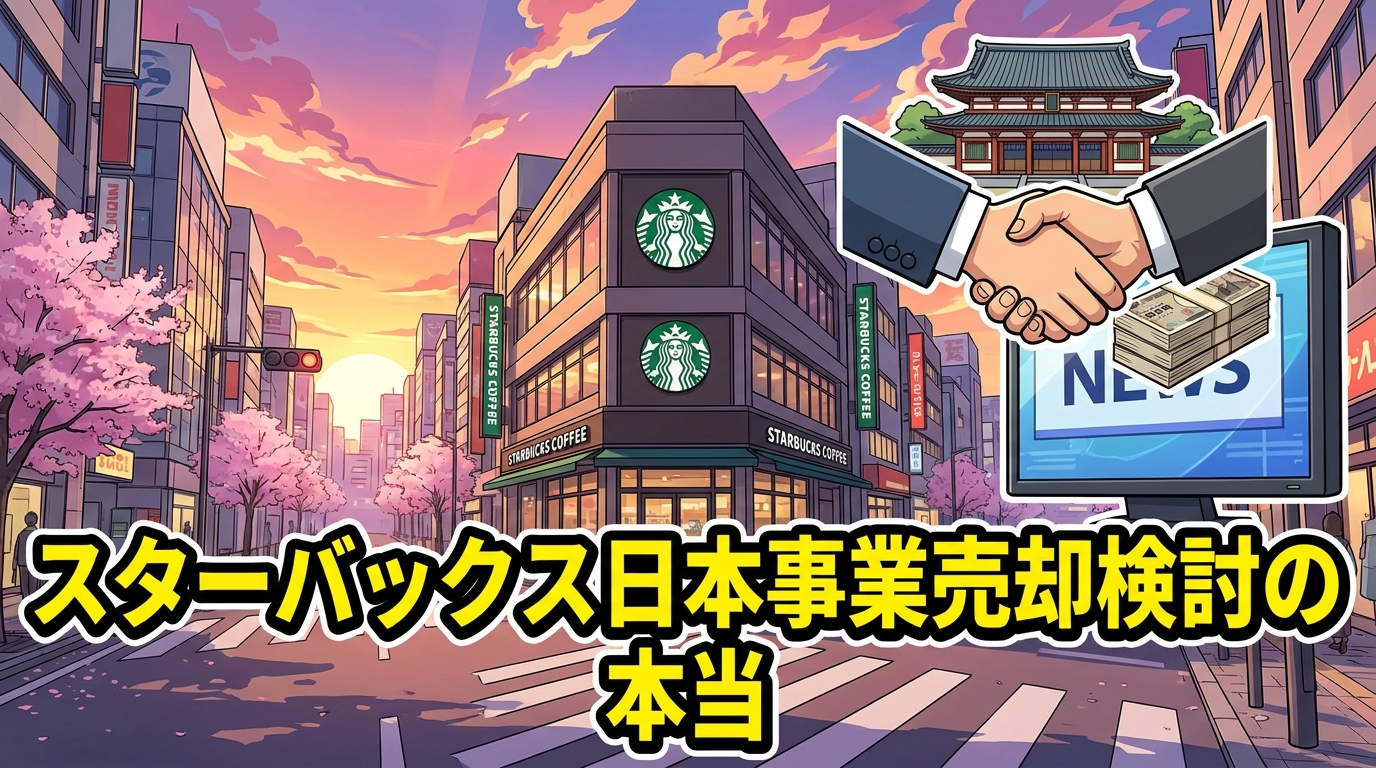 スターバックス日本事業売却検討の本当の理由は?4000〜5000億円規模の背景を整理