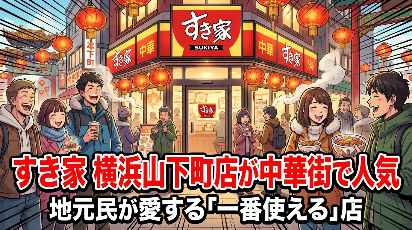 すき家 横浜山下町店が中華街で人気の理由｜立地・営業時間・おすすめメニューを完全解説