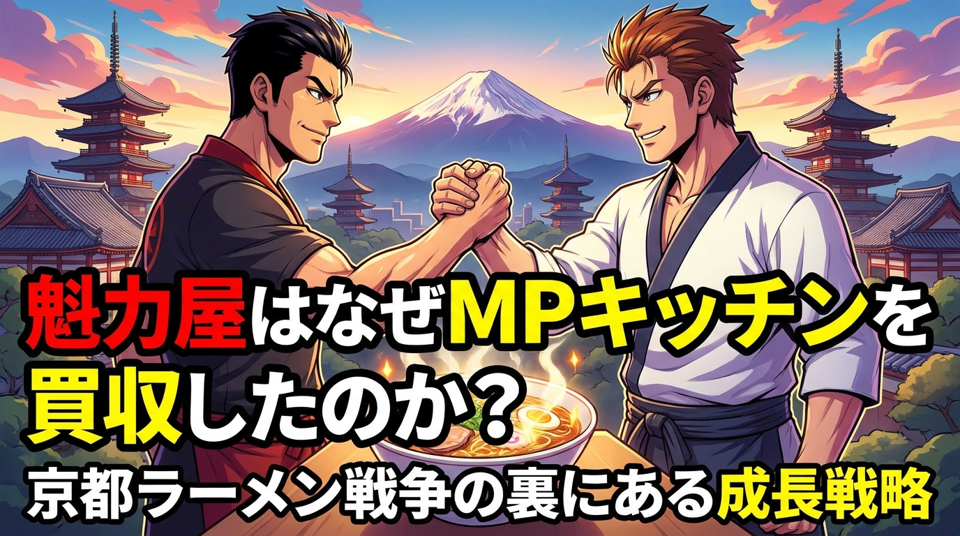 魁力屋はなぜMPキッチンを買収したのか?京都ラーメン戦争の裏にある成長戦略