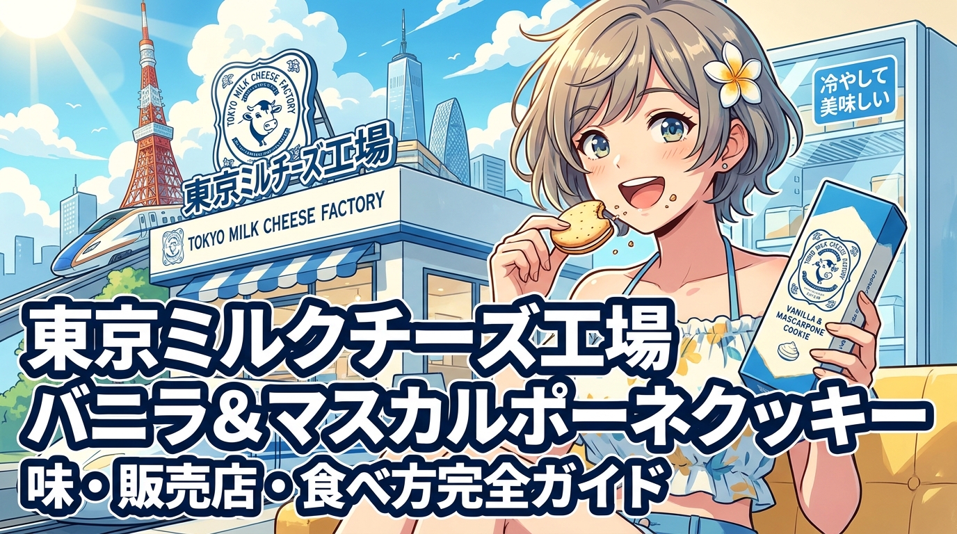 東京ミルクチーズ工場バニラ&マスカルポーネクッキーの味・販売店・食べ方完全ガイド