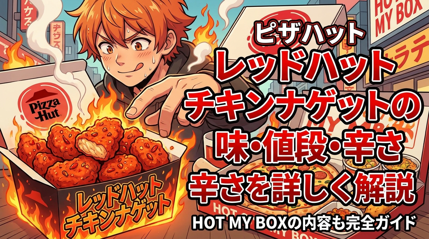 ピザハット レッドハットチキンナゲットの味・値段・辛さを詳しく解説｜HOT MY BOXの内容も完全ガイド