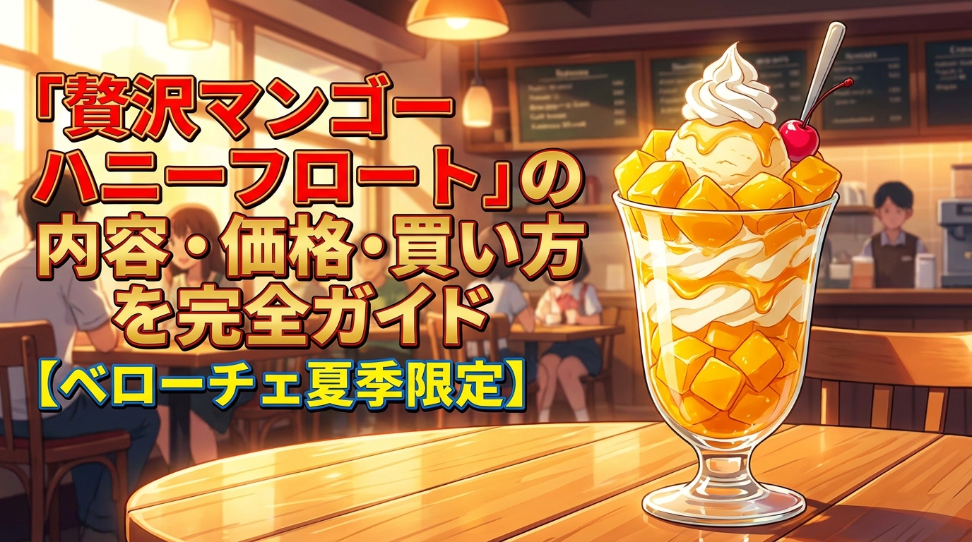 贅沢マンゴーハニーフロートの内容・価格・買い方を完全ガイド【ベローチェ夏季限定】