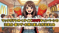 マックポテトM・Lサイズ250円キャンペーンの注意点・裏ワザ・お得に楽しむ方法まとめ