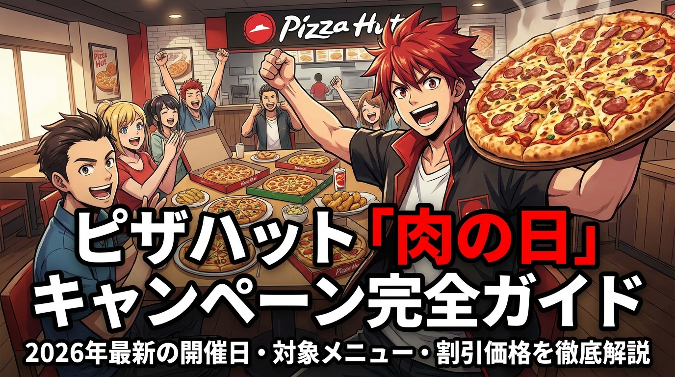 ピザハット「肉の日」キャンペーン完全ガイド｜2026年最新の開催日・対象メニュー・割引価格を徹底解説