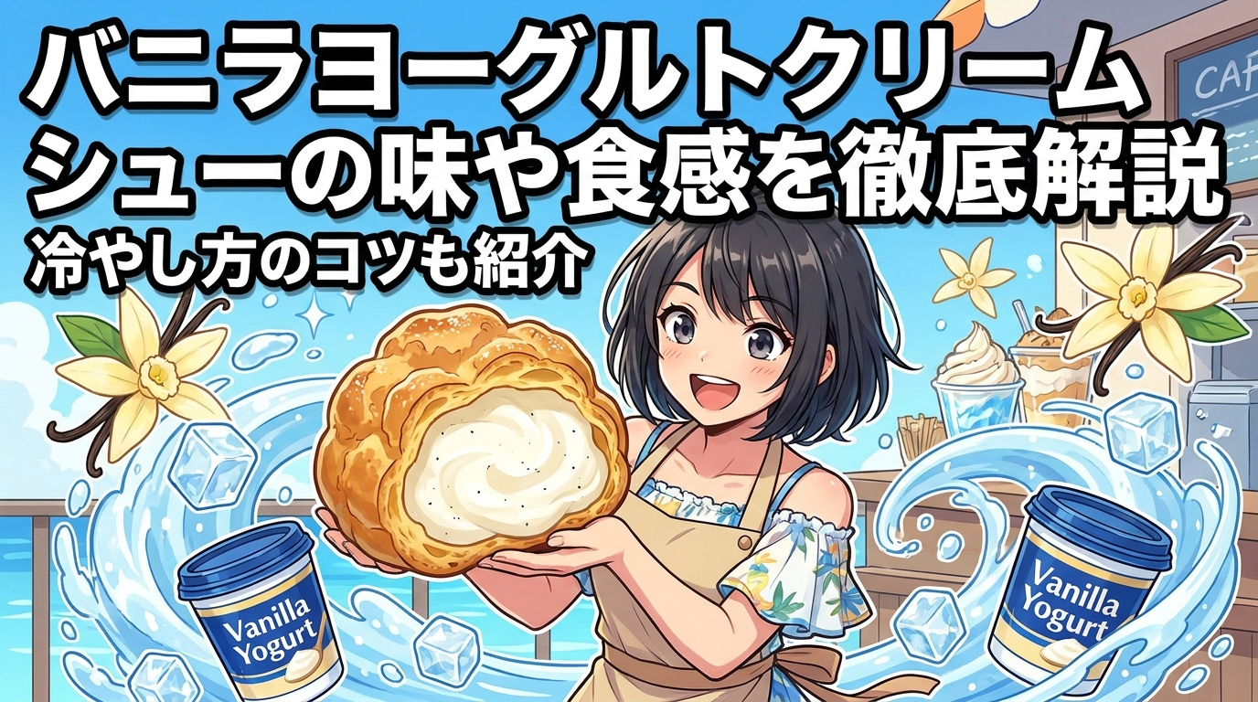 バニラヨーグルトクリームシューの味や食感を徹底解説│冷やし方のコツも紹介