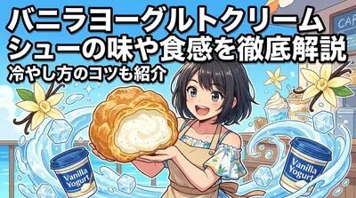 バニラヨーグルトクリームシューの味や食感を徹底解説│冷やし方のコツも紹介