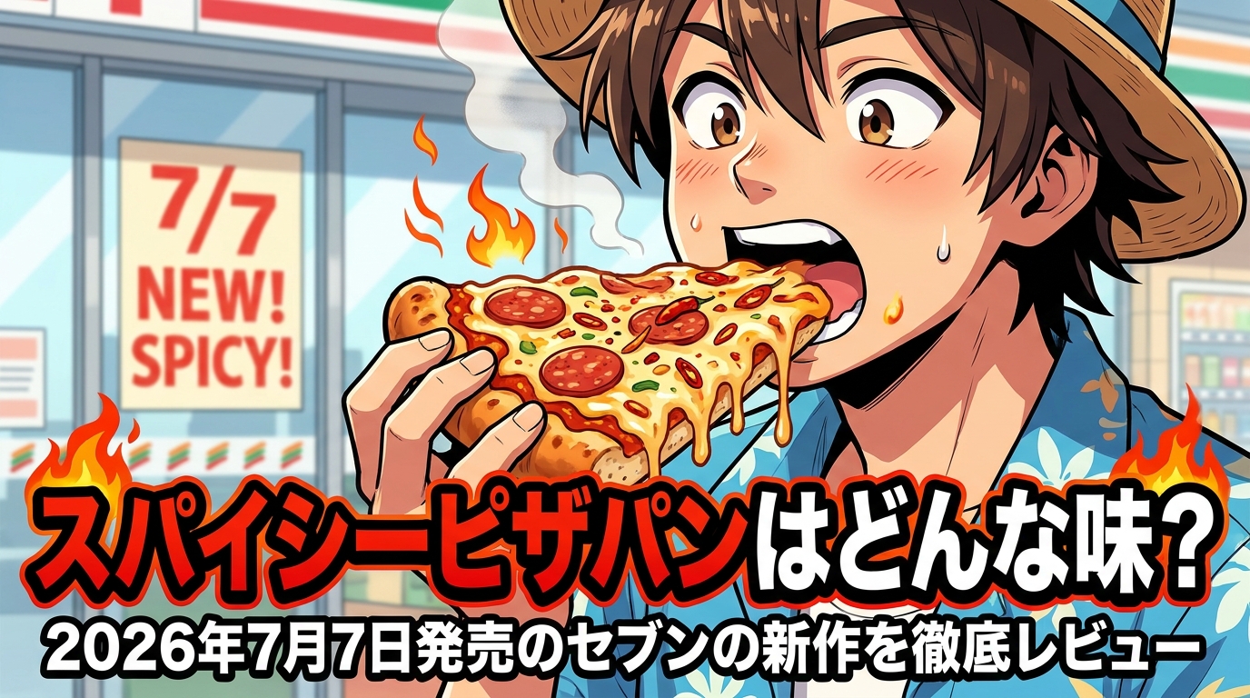 スパイシーピザパンはどんな味？2026年7月7日発売のセブンの新作を徹底レビュー
