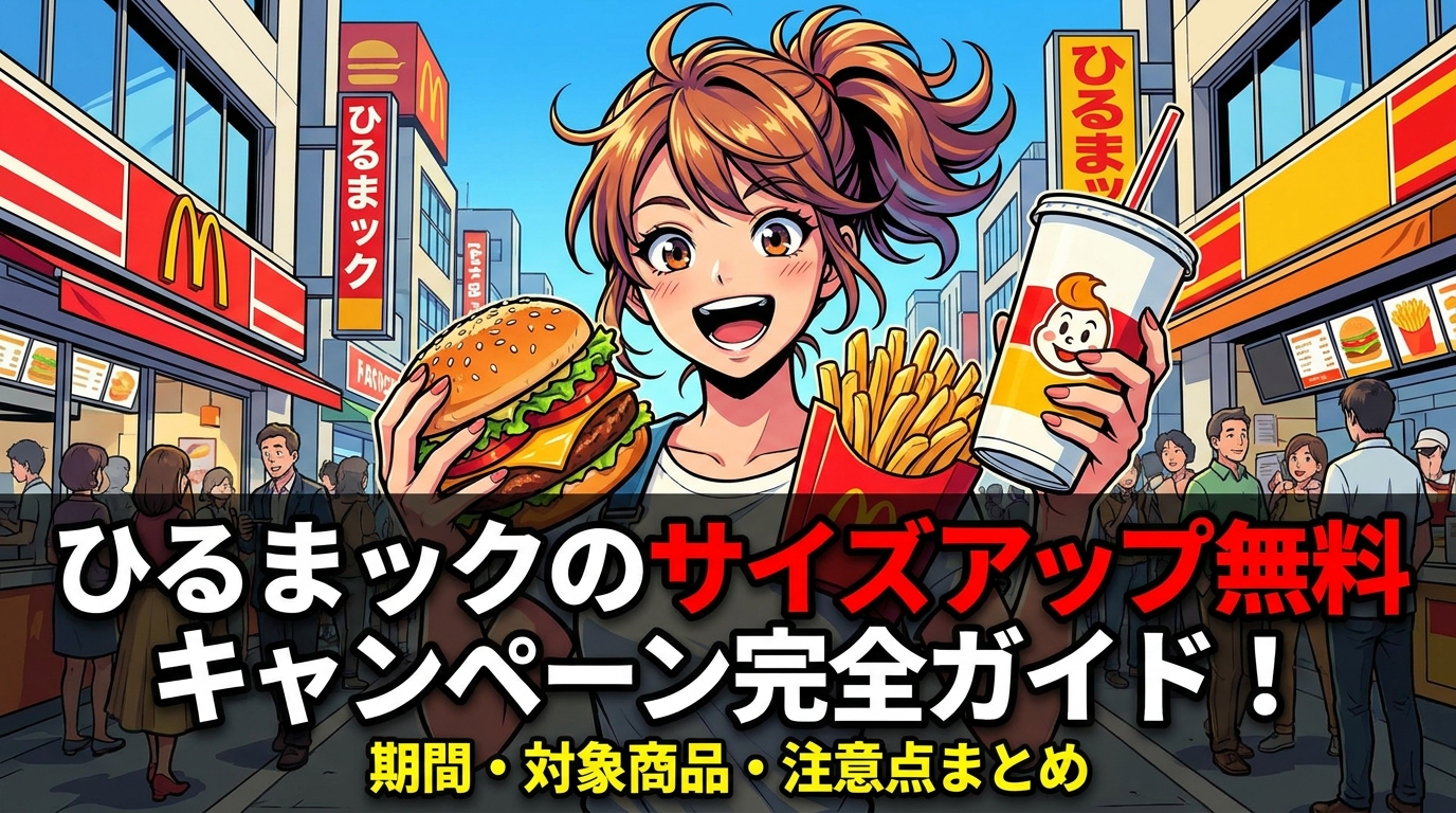 ひるまックのサイズアップ無料キャンペーン完全ガイド！期間・対象商品・注意点まとめ
