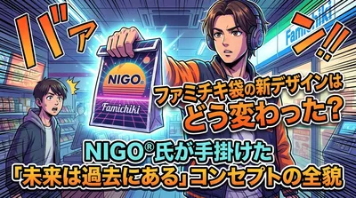 ファミチキ袋の新デザインはどう変わった？NIGO®氏が手掛けた「未来は過去にある」コンセプトの全貌