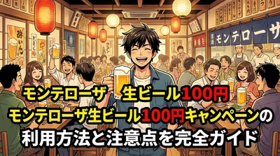 モンテローザ生ビール100円キャンペーンの利用方法と注意点を完全ガイド