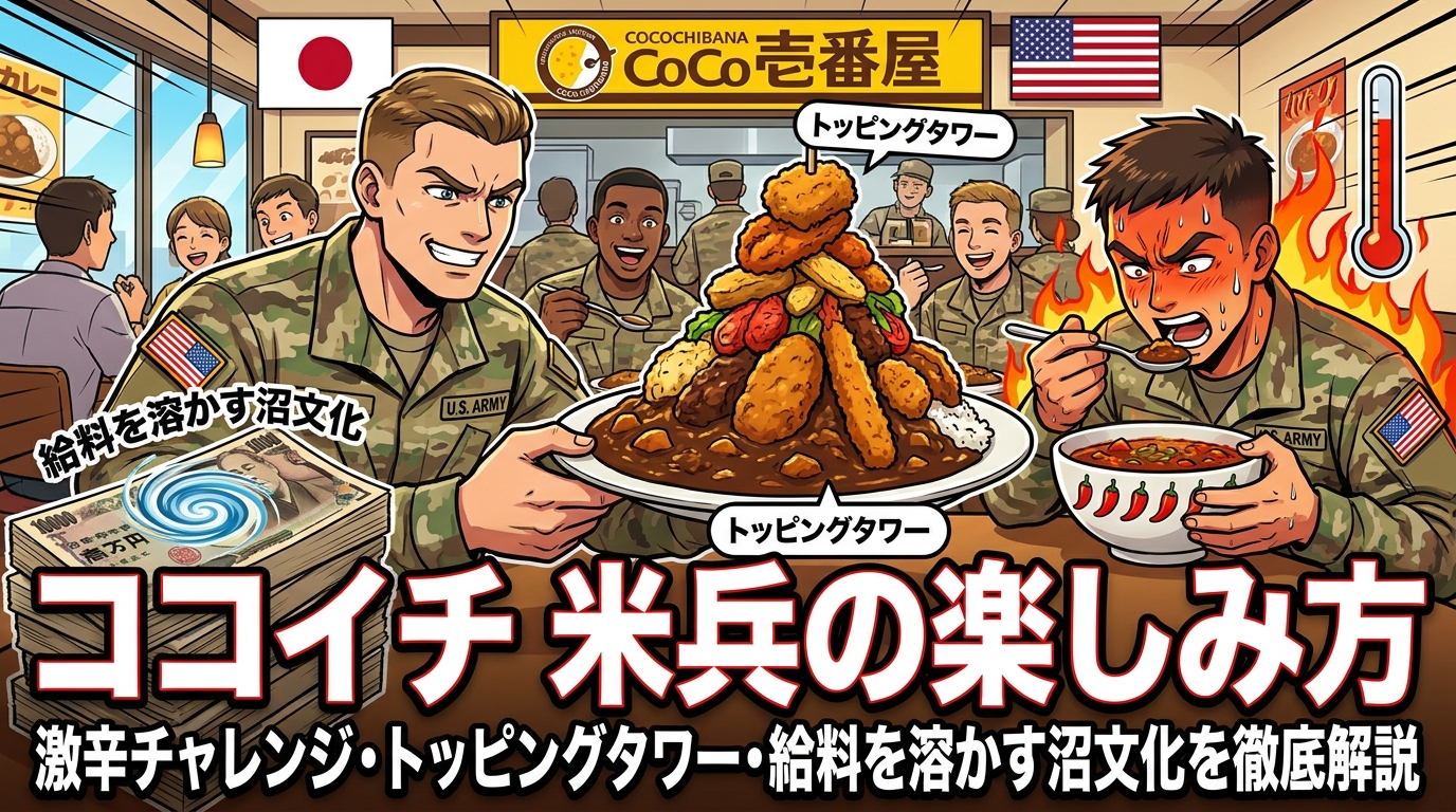 ココイチ 米兵の楽しみ方|激辛チャレンジ・トッピングタワー・給料を溶かす沼文化を徹底解説