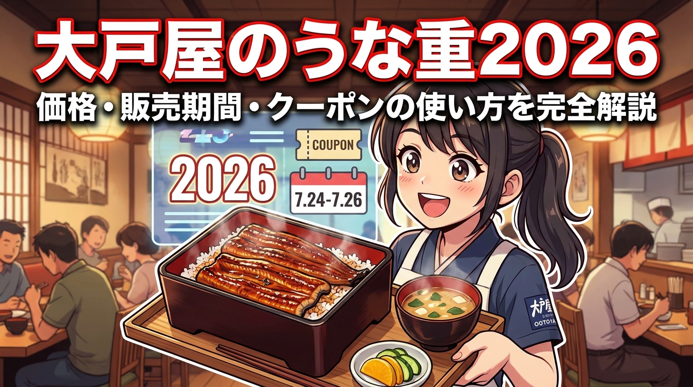 大戸屋のうな重2026の価格・販売期間・クーポンの使い方を完全解説